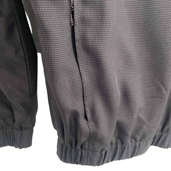 Grand Slam Golf Gray Houndstooth Pullover Zip Jacket Windbreaker - Picture 4 of 10